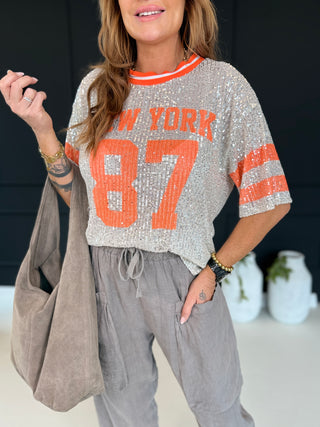 Pailletten T-Shirt 2605014