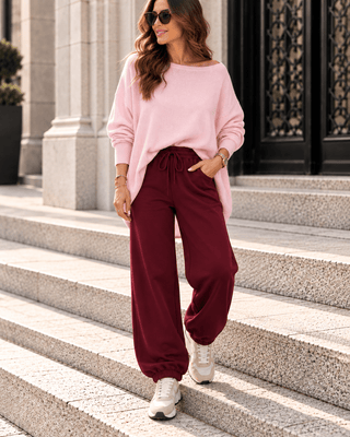 Feinstrickpullover in Rosa für Damen in Einheitsgröße 36-42 - Levelone GmbH & Co. KG