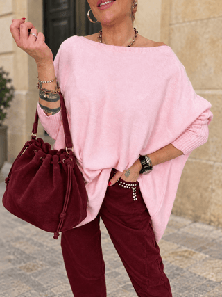Feinstrickpullover in Rosa für Damen in Einheitsgröße 36-42 - Levelone GmbH & Co. KG