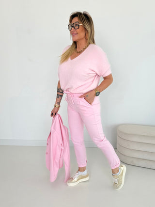 Stretchhose-rosa-damen-levelone