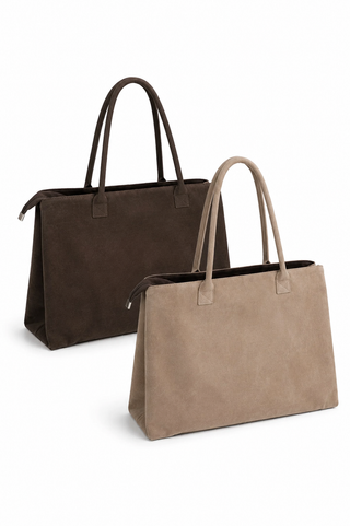 Wildleder Shopper Tasche in verschiedenen Farben, echtes Wildleder für Damen - Levelone GmbH & Co. Kg