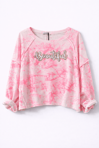 Sweater Weiß/Pink aus Baumwolle