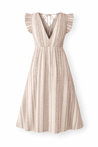 Musselin Kleid mit Muster