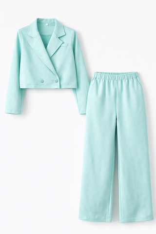 Anzug in Türkis