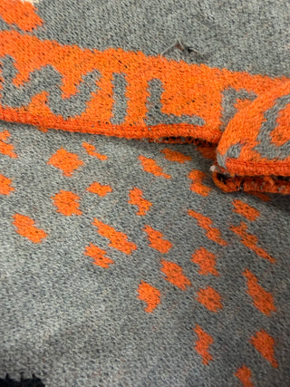 2 Wahl Wollschal-grau-orange-damen-levelone