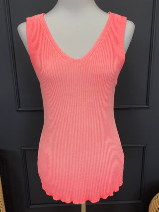 Gebreide top roze 2410114