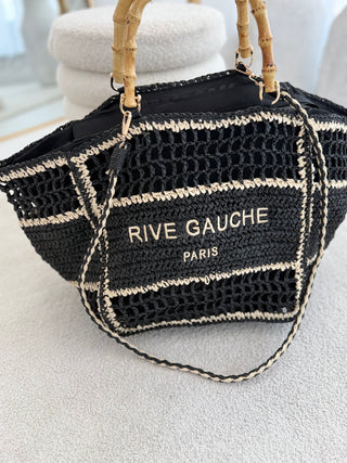 Ibiza Bast-Tasche in Schwarz