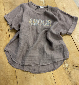 Leinen T- Shirt 2506203