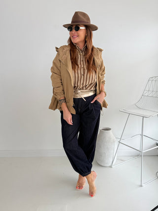 Jacke in Camel. Für Damen in Einheitsgröße 36-42 - Levelone GmbH & Co. KG