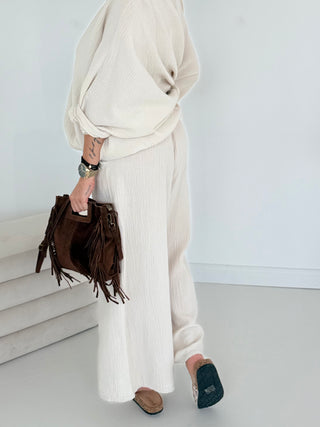 Musselin Sommerhose-beige-damen-einheitsgröße-levelone