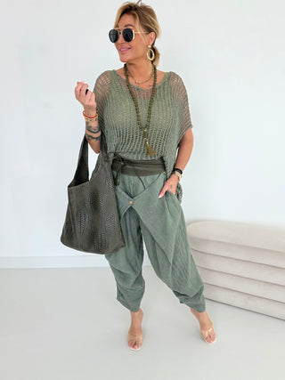 Baggyhose Leinen 2506140
