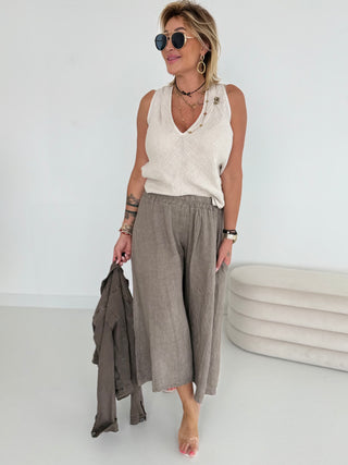 Leinen Marlenehose 2506250