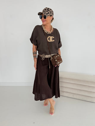 Leinen T- Shirt 2507089
